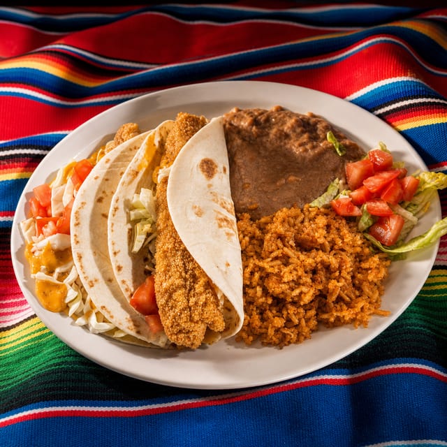 Fish Tacos (2) Plate.