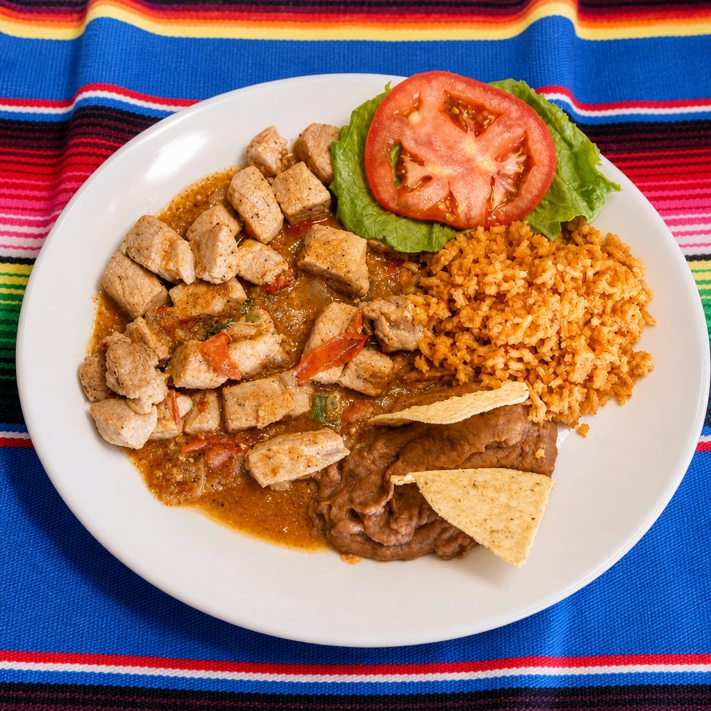 Pork a la Mexicana.