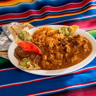 Carne Guisada Tacos (2) Plate
