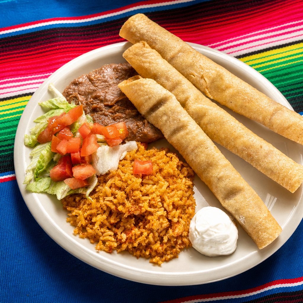 Flautas Platter.