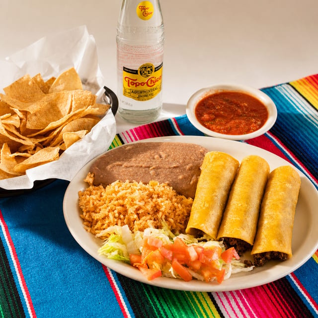 Crispy or Soft Tacos (2) Plate.