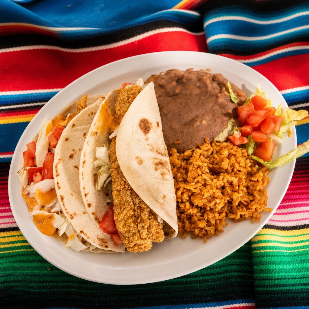 Chico's Taco Plate.