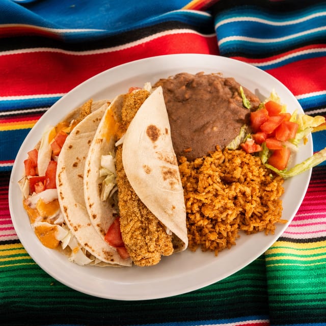Chico's Taco Plate.