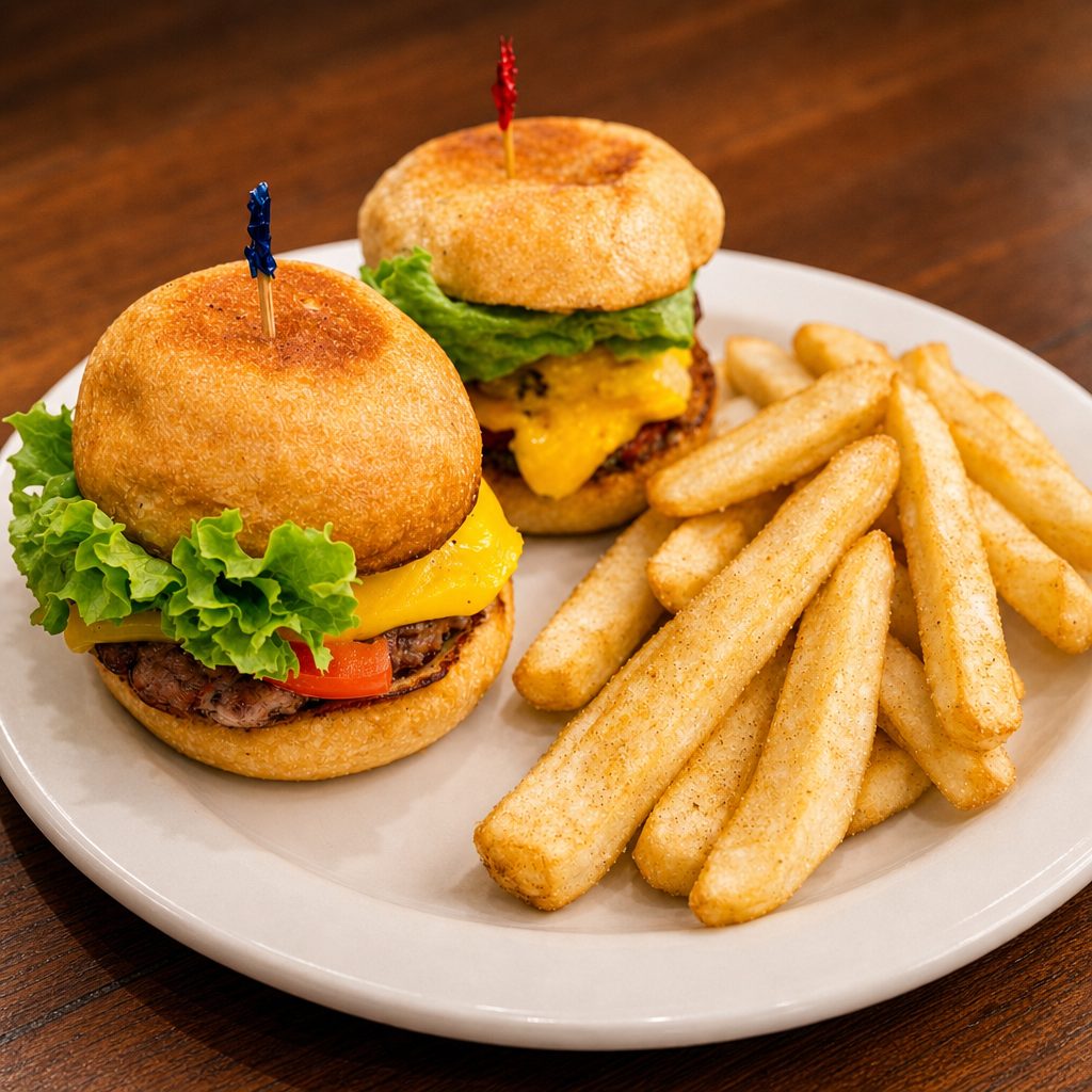 Chico's Mini Burgers.