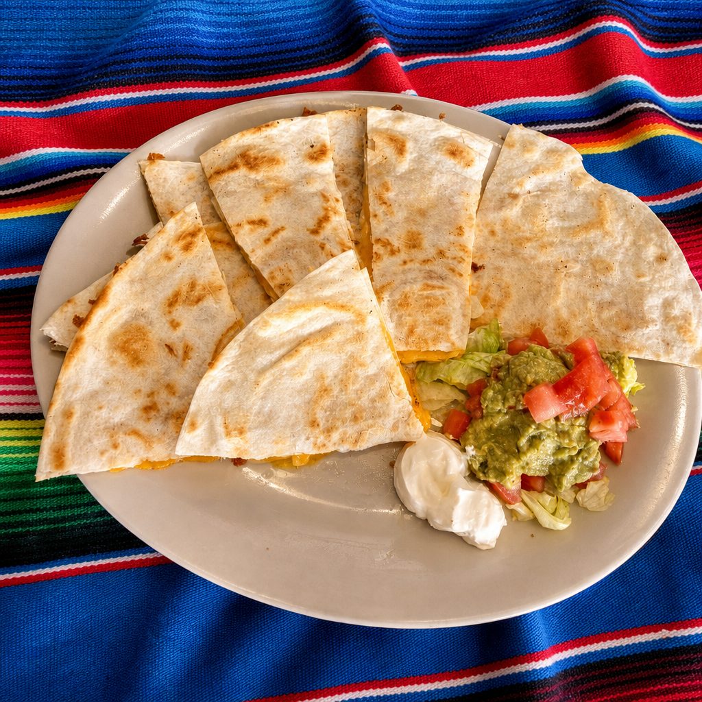 Cheese Quesadilla.