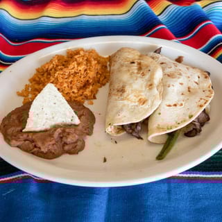 Beef Fajita Tacos (2) Plate